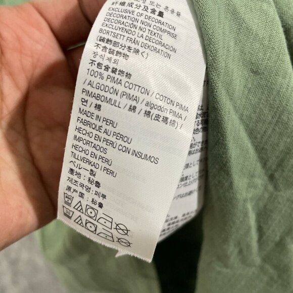 NWOT Kirkland Signature Men's XL Green Pima Cotton T-Shirt - Picture 6 of 7